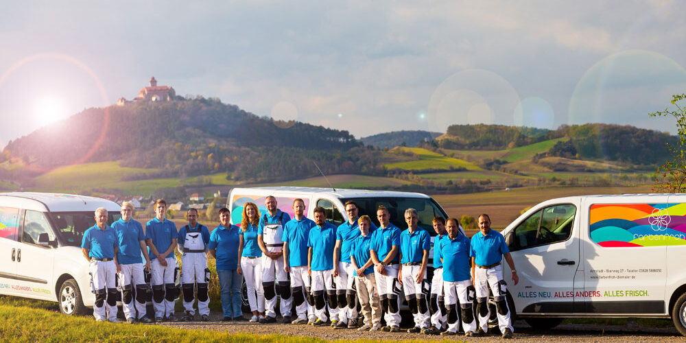 Teamfoto | Farbenfroh Raumgestalter Teamfoto in Thüringen